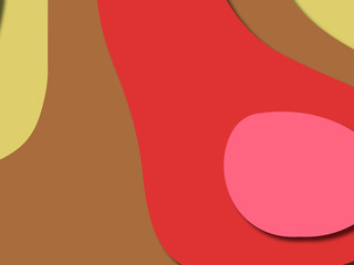 3D abstract background with paper cut shapes.Abstract paper carve template background,for book cover.Paper cut background. Abstract realistic paper decoration for design