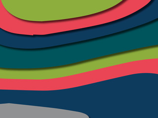 3D abstract background with paper cut shapes.Abstract paper carve template background,for book cover.Paper cut background. Abstract realistic paper decoration for design