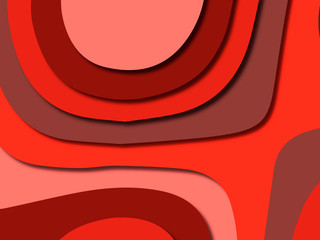 3D abstract background with paper cut shapes.Abstract paper carve template background,for book cover.Paper cut background. Abstract realistic paper decoration for design