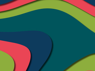 3D abstract background with paper cut shapes.Abstract paper carve template background,for book cover.Paper cut background. Abstract realistic paper decoration for design