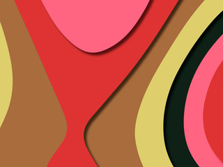 3D abstract background with paper cut shapes.Abstract paper carve template background,for book cover.Paper cut background. Abstract realistic paper decoration for design