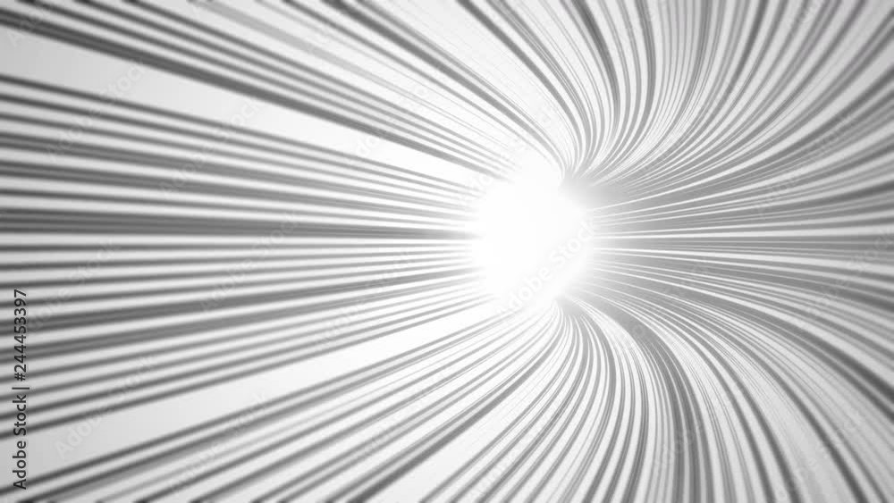 Poster black and white speed motion in highway tunnel with light flare for futuristic network connection te