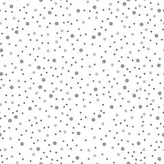 Polka dot monochrome Seamless pattern. Dotted background - Spots Vector illustration.