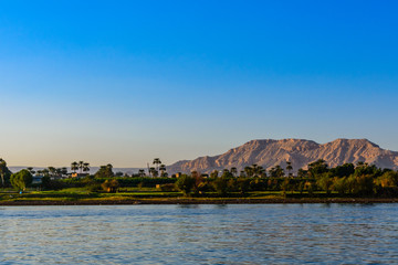 Fototapeta premium View of the Nile river in Luxor, Egypt
