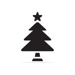 Christmas Tree icon. Vector concept illustration for design.