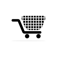 shopping cart icon. Vector concept illustration for design.