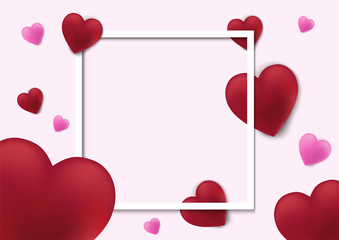 valentines day background and love heart