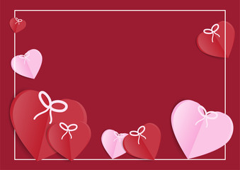 valentines day background and love heart