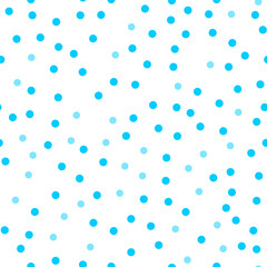 Blue dots on a white background pattern. Abstract geometric modern background. Vector illustration. Art deco style. Circle seamless pattern - Vector