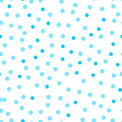 Blue dots on a white background pattern. Abstract geometric modern background. Vector illustration. Art deco style. Circle seamless pattern - Vector