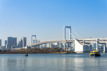東京　お台場海浜公園からの風景