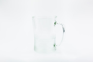 Empty beer glass. Isolated on white background