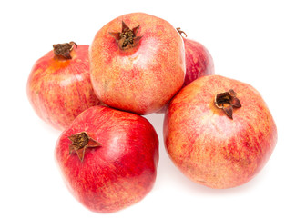 pomegranate fruit on white background