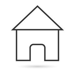 House icon, simple design. Vector - Vector