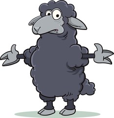 Fototapeta premium Black sheep