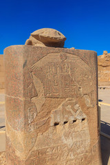 Scarab monument at Karnak temple in Luxor, Egypt