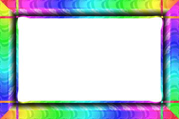 Beautiful colored frame for placing text or announcements