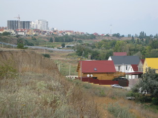 houses on the sea