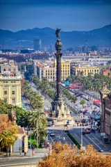 Tuinposter Aerial view of the city of Barcelona, Spain © Paul Atkinson