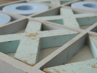 Close up of game of tic tac toe