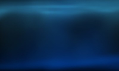 Product of the sea depth with the radiance of the water, the depth of the ocean with the overflow of light in the water. Blue sea smooth background. Clean photographer studio. Neon Light, reflection