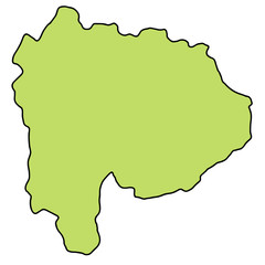 山梨　地図　フレーム　アイコン