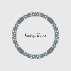 Vector Decorative Circle Frame