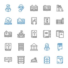 library icons set