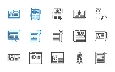 daily icons set