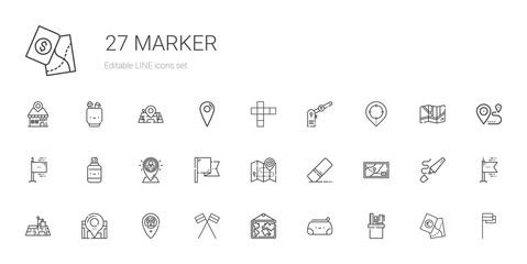 marker icons set
