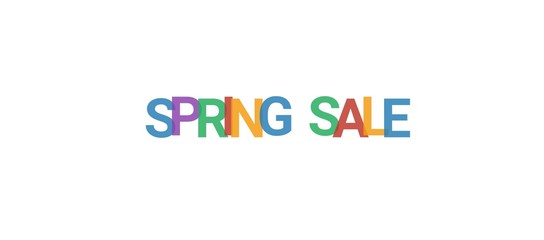 Spring sale word concept