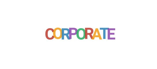 Corporate word concept