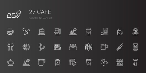Fototapeta na wymiar cafe icons set