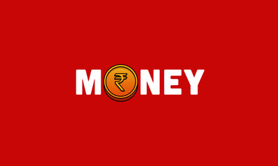 Rupee Gold Money Typography