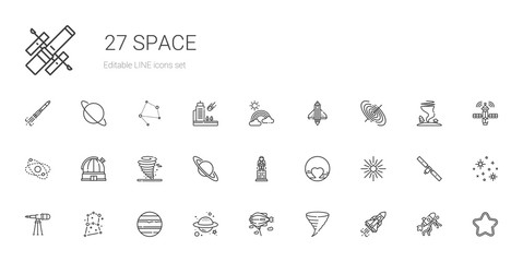 space icons set © NinjaStudio