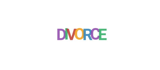 Divorce word concept