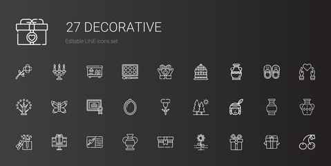 decorative icons set