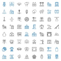 outdoor icons set