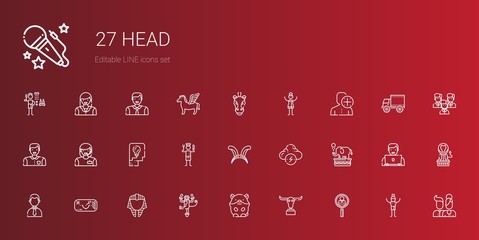 head icons set