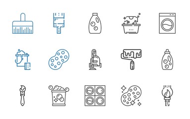 housework icons set