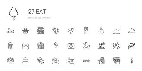 eat icons set