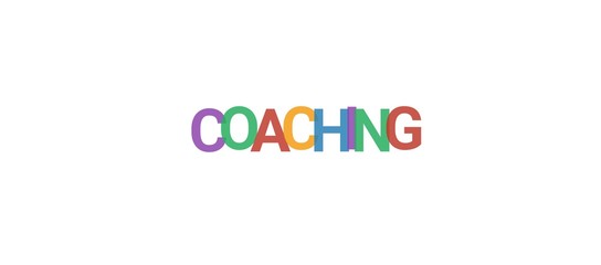 Coaching word concept