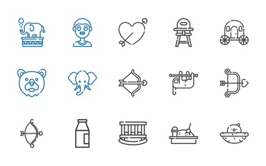 baby icons set