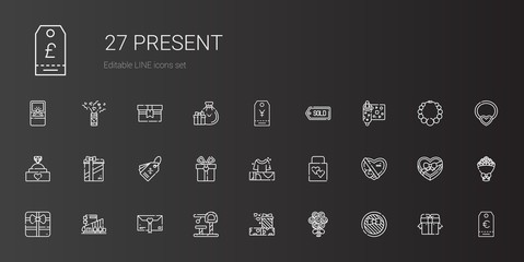 present icons set