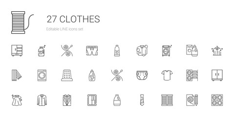 Fototapeta na wymiar clothes icons set