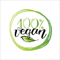 Hand drawn doodle label vegan - eco set