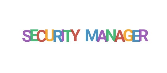 Security Manager word concept