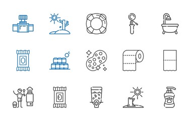 water icons set