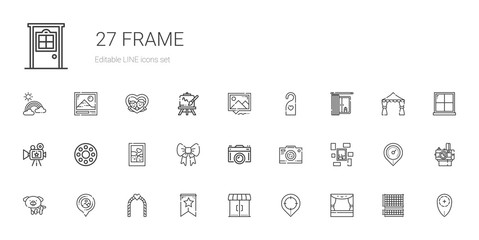 frame icons set
