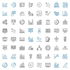diagram icons set